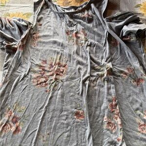 Floral Gray Women's Tank Top